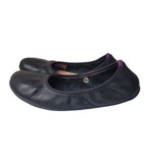 Vivo Barefoot Jing Jing Women's Black Leather Ballet Flats Size EU37/US 7